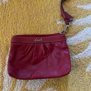 NWOT Coach leather wristlet